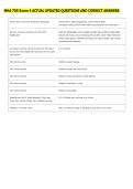 MHA 705 Exam 4 ACTUAL UPDATED QUESTIONS AND CORRECT ANSWERS
