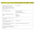 MHA 705 exam prep 3 ACTUAL UPDATED QUESTIONS AND CORRECT ANSWERS