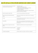 MHA 705&colon; M3 Exam ACTUAL UPDATED QUESTIONS AND CORRECT ANSWERS 
