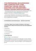 FTCE PROFESSIONAL EDUCATION EXAM 2026 &vert; COMPLETE STUDY GUIDE&comma; COMPETENCY REVIEW&comma; PRACTICE QUESTIONS & KEY EXPLANATIONS &vert; FLORIDA TEACHER CERTIFICATION PREP