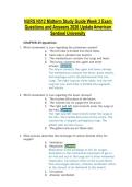 NURS N512 Midterm Study Guide Week 3 Exam Questions and Answers 2026 Update American Sentinel University