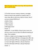 NMLS Mortgage Loan Officer Exam Prep&colon; 100 Comprehensive Q&A Practice Test Bank