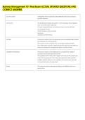 Business Management 101 Final Exam ACTUAL UPDATED QUESTIONS AND &NewLine;CORRECT ANSWERS 