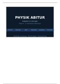 Sicher ins Physik Abitur