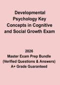 Developmental Psychology&colon; Key Concepts in Cognitive and Social Growth Exam &ndash; Revision Notes & Practice Questions PDF