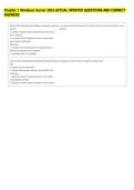 Chapter 1 Windows Server 2016 ACTUAL UPDATED QUESTIONS AND CORRECT &NewLine;ANSWERS 