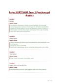 Baylor NUR5354 HA Exam 1 Questions and&NewLine;Answers