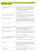 CNET Windows Server Final Exam Study Guide ACTUAL UPDATED QUESTIONS &NewLine;AND CORRECT ANSWERS 