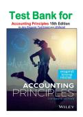 Test Bank for Accounting Principles 15th Edition by Jerry Weygandt&comma; Paul Kimmel and Jill Mitchell isbn-9781394254798