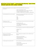 MCSA Exam 70-742&comma; Chapter 1 - Introducing Active Directory - Q&A ACTUAL &NewLine;UPDATED QUESTIONS AND CORRECT ANSWERS 