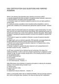ESE CERTIFICATION QUIZ QUESTIONS AND VERIFIED ANSWERS