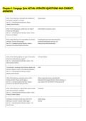 Chapter 1 Cengage Quiz ACTUAL UPDATED QUESTIONS AND CORRECT &NewLine;ANSWERS 