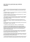 ESE PRACTICE QUESTIONS AND VERIFIED ANSWERS