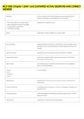 MCS 1000&comma; Chapter 1 &lpar;Unit 1 and 2&rpar; UPDATED ACTUAL QUESTIONS AND CORRECT &NewLine;ANSWERS 