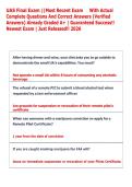 UAS Final Exam &vert;&vert;Most Recent Exam  With Actual &NewLine;Complete Questions And Correct Answers &lpar;Verified &NewLine;Answers&rpar; Already Graded A&plus; &vert; Guaranteed Success&excl;&excl; &NewLine;Newest Exam &vert; Just Released&excl;&excl; 2026 