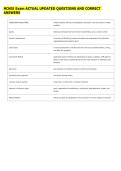 MCHES Exam ACTUAL UPDATED QUESTIONS AND CORRECT &NewLine;ANSWERS