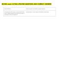 MCHES exam ACTUAL UPDATED QUESTIONS AND CORRECT ANSWERS 