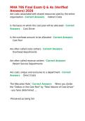 MHA 706 Final Exam Q & As &lpar;Verified Answers&rpar; 2026