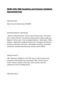 NURS 5462 MSK Questions and Answers&vert; 2026&sol;27 Updated&vert; Guaranteed Pass