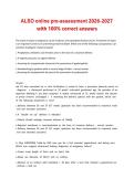 ALSO online pre-assessment 2026-2027 with 100- correct answers