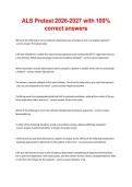 ALS Pretest 2026-2027 with 100- correct answers