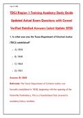 TDCJ REGION 1 TRAINING ACADEMY EXAM 2026 &ndash; 200&plus; VERIFIED PRACTICE QUESTIONS & ANSWERS&NewLine;&NewLine;