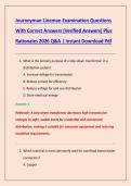 Journeyman Lineman Examination Questions &NewLine;With Correct Answers &lpar;Verified Answers&rpar; Plus &NewLine;Rationales 2026 Q&A &vert; Instant Download Pdf 