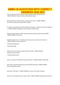 AMMO 49 QUESTIONS WITH CORRECT ANSWERS 2026-2027