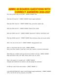 AMMO 49 BOARDS QUESTIONS WITH CORRECT ANSWERS 2026-2027