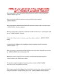 AMMO 5 LVL CDCS SET A VOL 3 QUESTIONS WITH CORRECT ANSWERS 2026-2027
