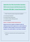 Apprentice Gas Fitter Examination Questions &NewLine;With Correct Answers &lpar;Verified Answers&rpar; Plus &NewLine;Rationales 2026 Q&A &vert; Instant Download Pdf 