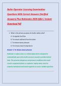 Boiler Operator Licensing Examination &NewLine;Questions With Correct Answers &lpar;Verified &NewLine;Answers&rpar; Plus Rationales 2026 Q&A &vert; Instant &NewLine;Download Pdf 