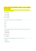 NURS 6635 Psychotherapy Midterm Exam Questions and Answers 2026 &vert; PMHNP Study Guide &vert; Anxiety&comma; PTSD&comma; Mood Disorders & Psychopharmacology