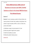 2026 HESI EXIT EXAM ONLINE PRACTICE TEST &vert; 170 QUESTIONS WITH RATIONALES &vert; NCLEX-STYLE Q&A&NewLine;&NewLine;