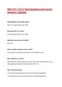 NCO &lpar;TC 7-22&period;7&rpar; Test Questions and Correct Answers&vert; Updated