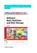 Test Bank for Williams' Basic Nutrition and Diet Therapy 16th Edition by Staci Nix &vert; All 23 Chapters Covered &vert; Verified Latest Edition
