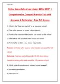 2026 POLICY CANCELLATION LAWS EXAM &vert; 200 QUESTIONS &plus; RATIONALES &vert; INSURANCE LICENSE PRACTICE TEST&NewLine;&NewLine;