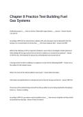 Chapter 8 Practice Test  Questions and Answers-Building Fuel Gas Systems
