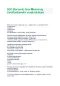 NCC Electronic Fetal Monitoring &lpar;EFM&rpar; Certification Exam Questions and Answers 2024&ndash;2026 &vert; Complete Study Guide &vert; FHR Interpretation&comma; NST&comma; BPP&comma; NICHD Categories&comma; Cord Blood Gases & Intrauterine Resuscitation
