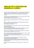 AMSA 490 TEST 2 QUESTIONS AND ANSWERS ALL CORRECT