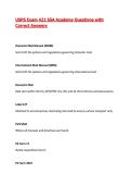 USPS Exam 421 SSA Academy Exam Questions with Correct Answers&vert; 2026&sol;27 Updated