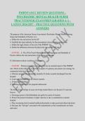 PMHNP ANCC Review Questions &ndash; Psychiatric Mental Health Nurse Practitioner Exam Prep &lpar;Graded A&plus;&rpar; &ndash; Latest 2026&sol;2027 &ndash; Practice Questions with Answers