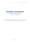 Financieel Management Samenvatting &vert; Week 1-6 &vert; Hogeschool Utrecht &vert; 2025&sol;26