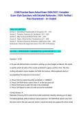 C268 Practice Exam Actual Exam 2026&sol;2027&colon; Complete Exam-Style Questions with Detailed Rationales &vert; 100&percnt; Verified &vert; Pass Guaranteed &ndash; A&plus; Graded