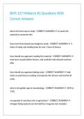 BMS 127 Midterm -1 Questions With Correct Answers