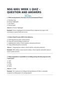 NSG 6001 WEEK 1 QUIZ &ndash; QUESTION AND ANSWERS