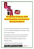 ATI RN Exit Predictor 2026 &ndash; Comprehensive Nursing Exam Questions and Answers &vert; NCLEX Preparation&comma; Leadership&comma; Pharmacology & Medical-Surgical Nursing