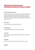 NSG 520 Exam 1 Pharmacology and Pathophysiology Questions and Answers&vert; Latest Update