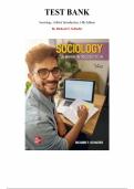 Test Bank Sociology&colon; A Brief Introduction 14th Edition by Richard Schaefer&comma; All Chapters