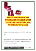 ATI COMPREHENSIVE EXIT EXAM COMPLETE PACKAGE DEAL